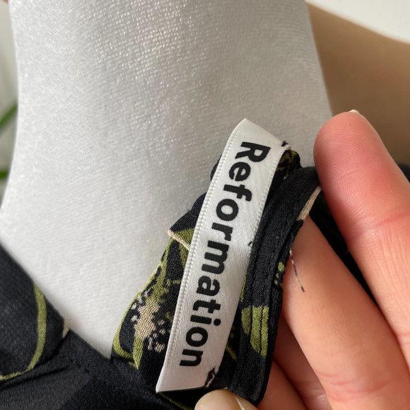 Reformation Lemongrass Jumpsuit Anastasia Size 6 - Picture 10 of 11